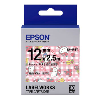 EPSON LK-4PBY Kitty系列 蘋果款 標籤帶