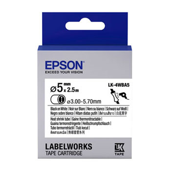 EPSON LK-4WBA5 熱縮套管系列 標籤帶