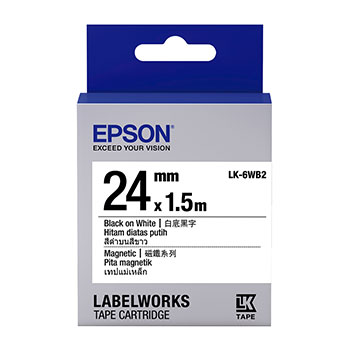 EPSON LK-6WB2 磁鐵系列 標籤帶